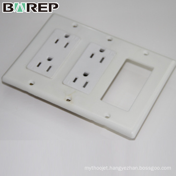 YGC-008 Multi function table top electric gfci black plug socket covers